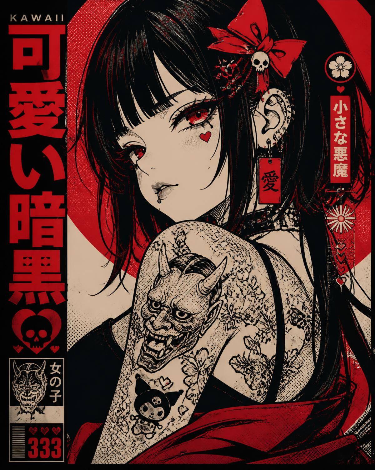 KAWAII / KURAI artwork by MIYU / K.